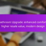 Bathroom Upgrade: enhanced comfort, higher resale value, modern design