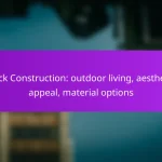 Deck Construction: outdoor living, aesthetic appeal, material options
