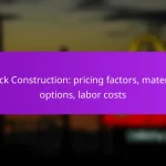 Deck Construction: pricing factors, material options, labor costs