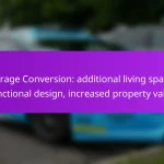 Garage Conversion: additional living space, functional design, increased property value