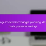 Garage Conversion: budget planning, design costs, potential savings
