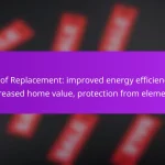 Roof Replacement: improved energy efficiency, increased home value, protection from elements